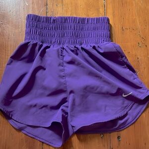 Nike High Waisted Purple Athletic Shorts